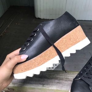 Steve Madden Black Platform Sneaker
